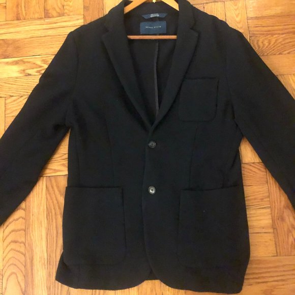 Perry Ellis Slim Fit Stretch Men's Blazer - Navy - Picture 1 of 4